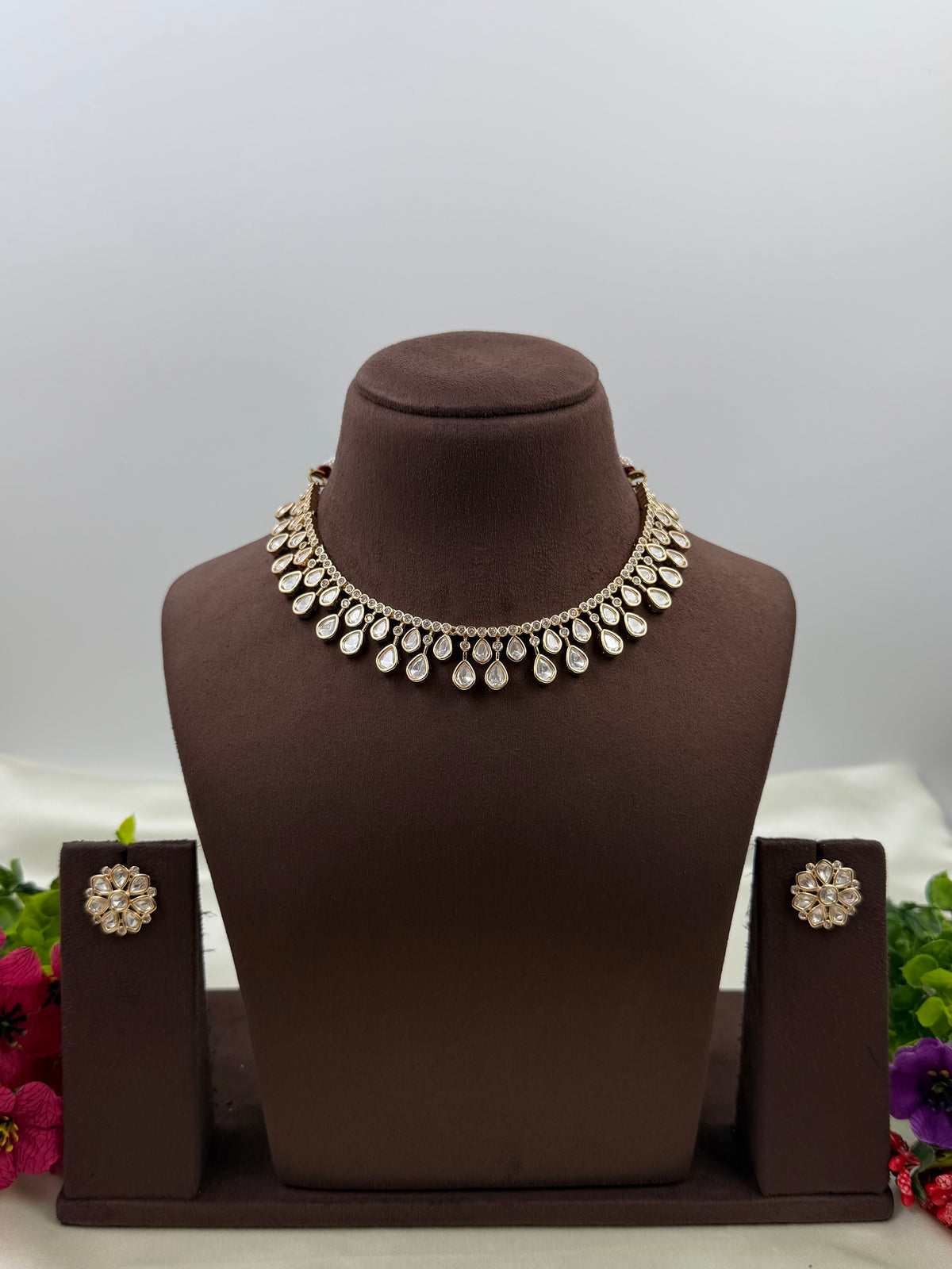 Victoria Moissanite Delicate Necklace Set