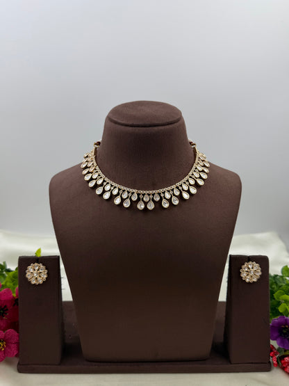 Victoria Moissanite Delicate Necklace Set
