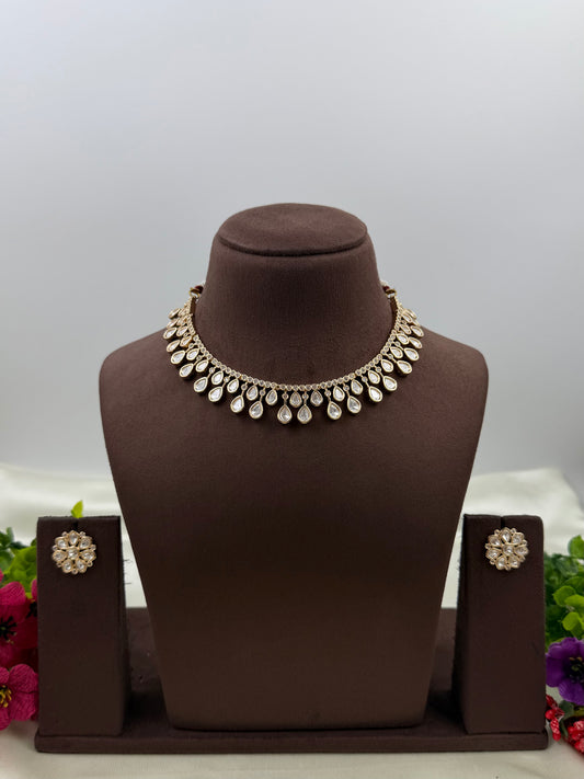 Victoria Moissanite Delicate Necklace Set