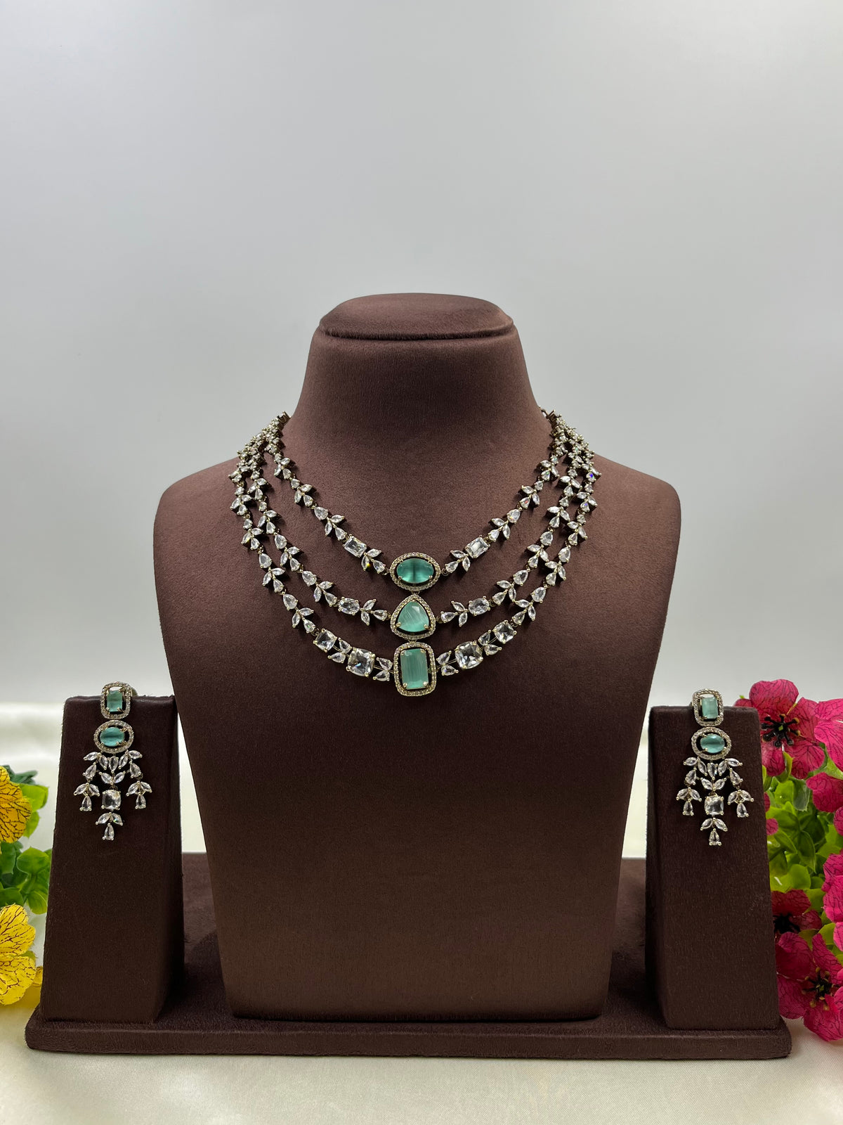 Victorian Triple Layer Necklace Set