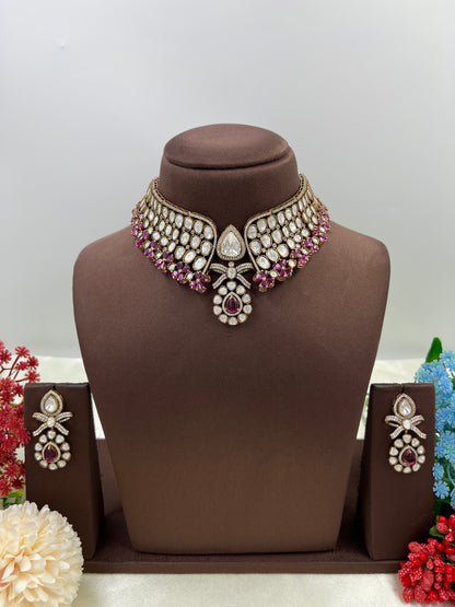 Padmini Premium Moissanite Kundan Choker