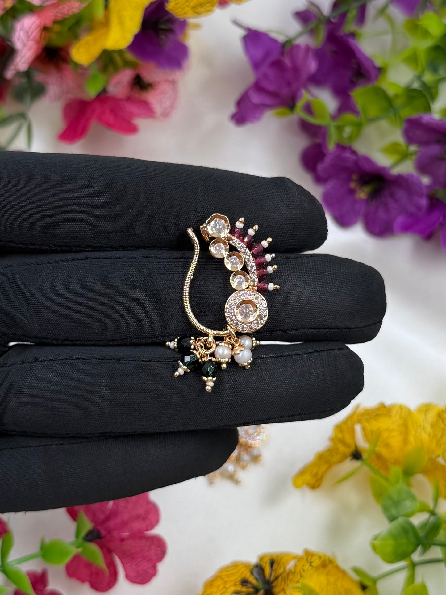 Yuvika Moissanite Nose Ring