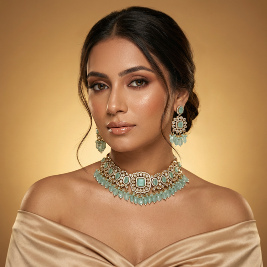 Tanvi Bold Elegance Victorian Necklace Set