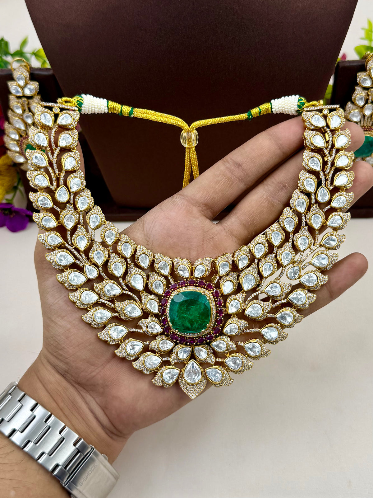 Abhilasha Jaipuri Kundan Necklace Set