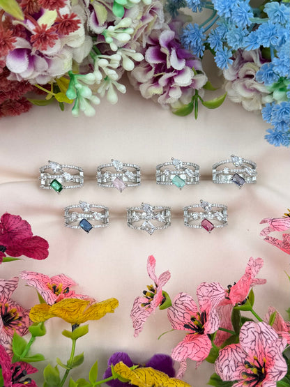 Julie American Diamond Ring (Adjustable)