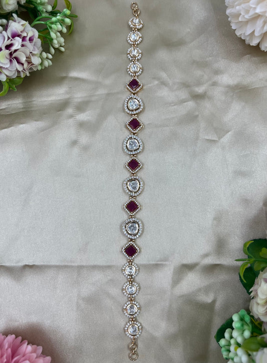 Sultan Moissanite Kundan Sheesh Patti