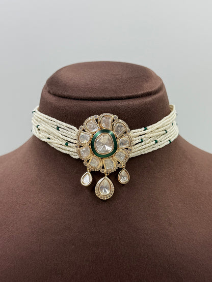 Priya Moissanite Choker Necklace Set