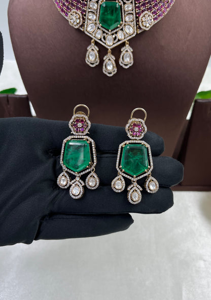 Kavya Moissanite Choker Necklace