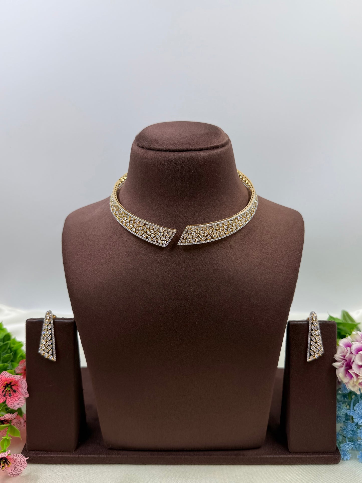 Nova American Diamond Necklace Set