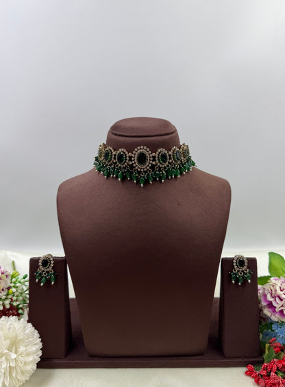 Mukta Premium Victorian Choker Necklace Set
