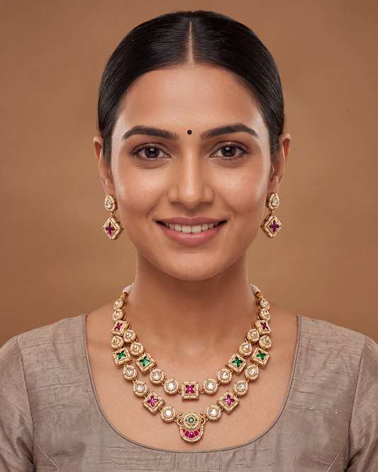 Pooja Heritage Necklace Set
