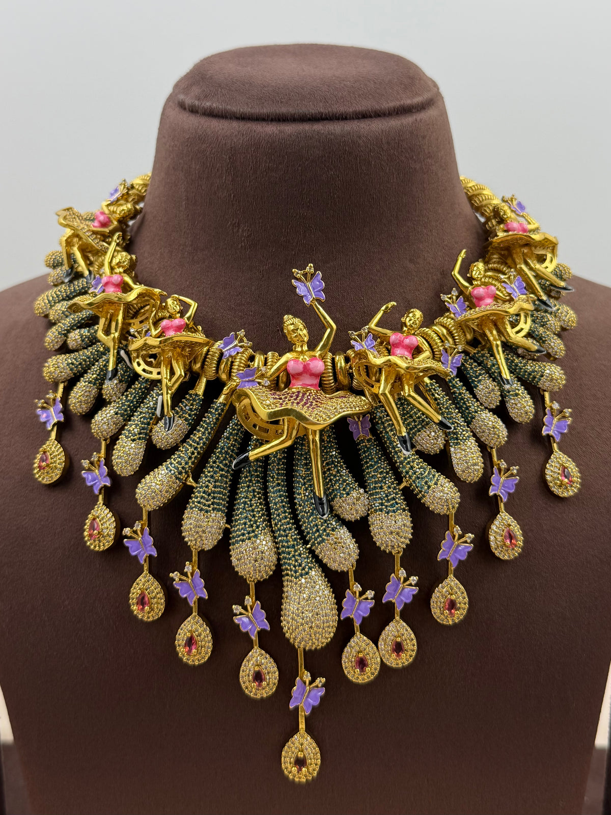 Dancing Doll Multi Colour Necklace Set