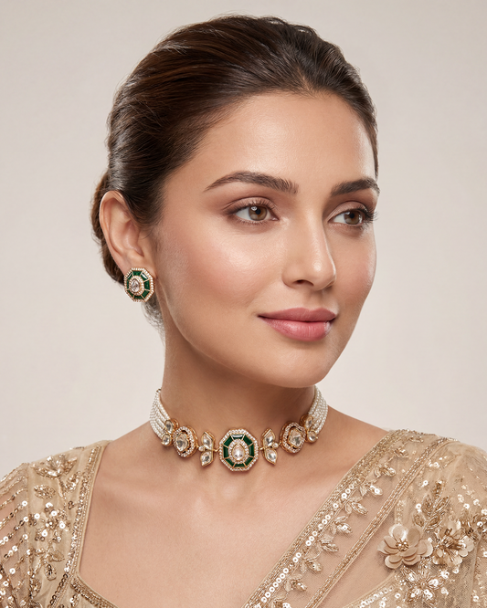 Mukti Moissanite Choker Necklace