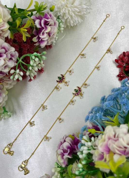 Shivani Pachi Kundan Anklet