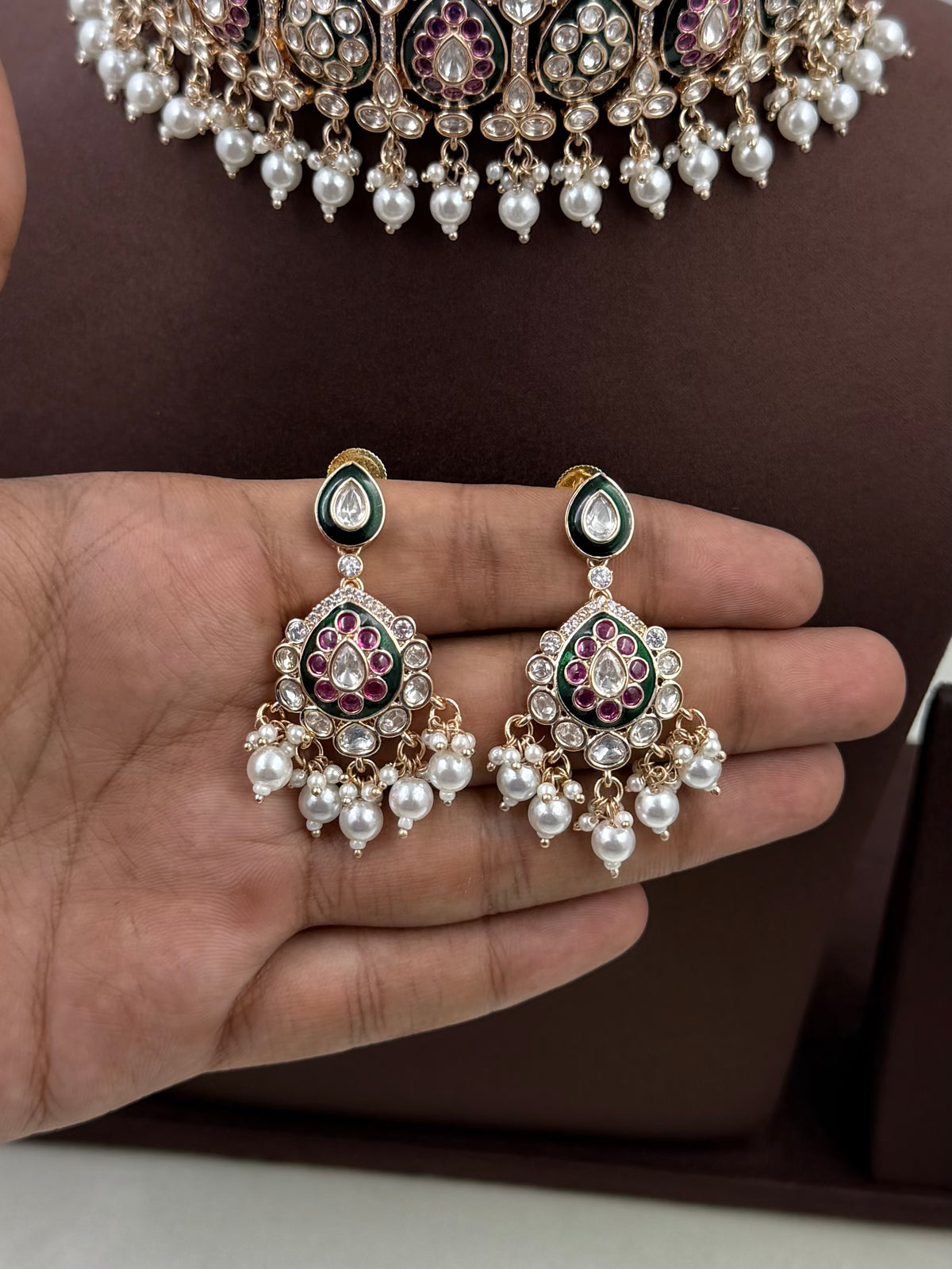 Nihira Moissanite Choker Set