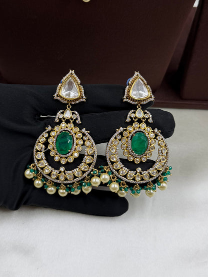 Priya Moissanite Choker Semi Bridal Set