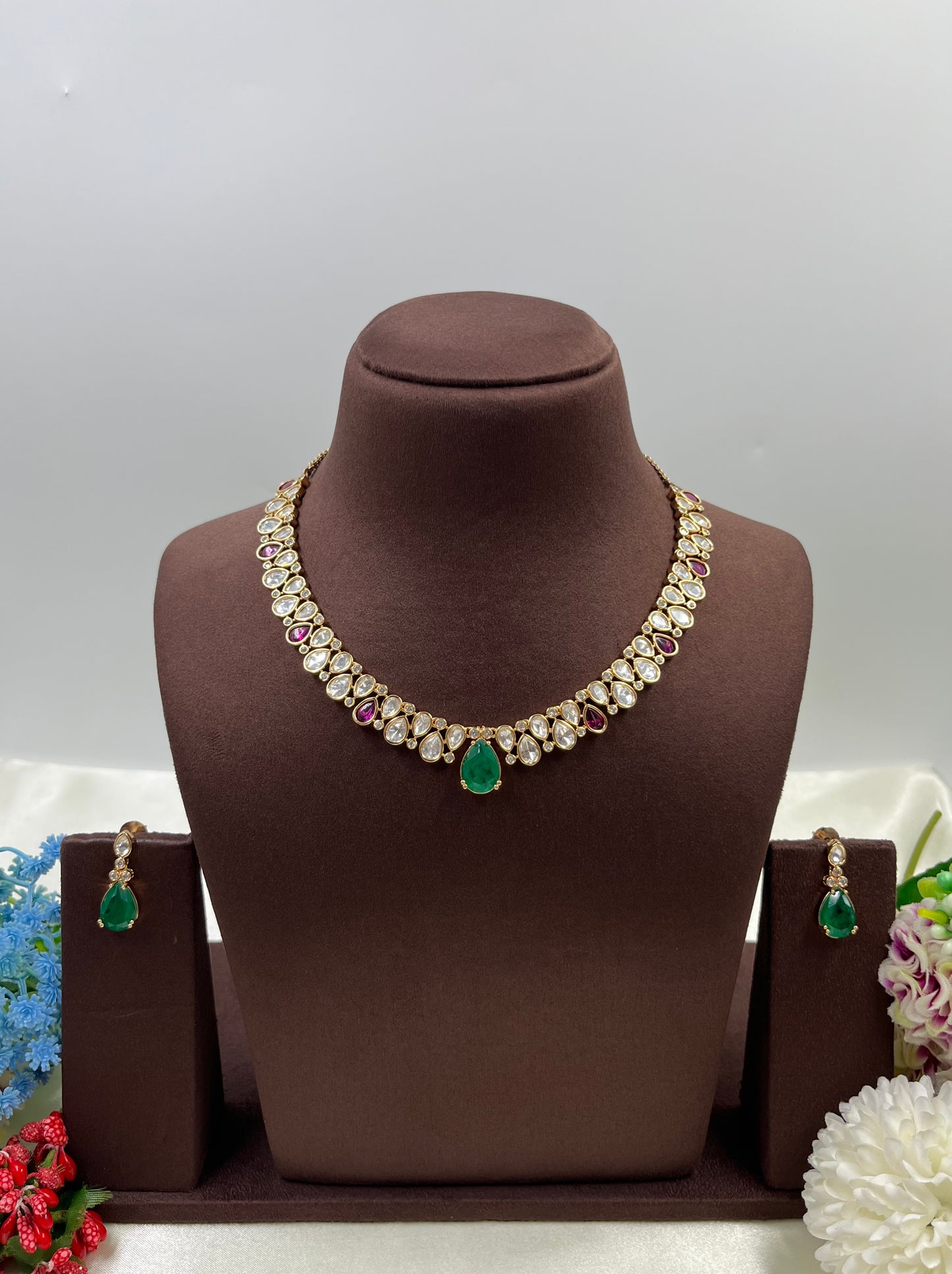 Komal Moissanite Delicate Necklace