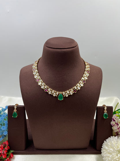 Komal Moissanite Delicate Necklace
