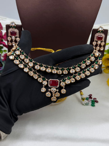 Ganga Moissanite Necklace Set