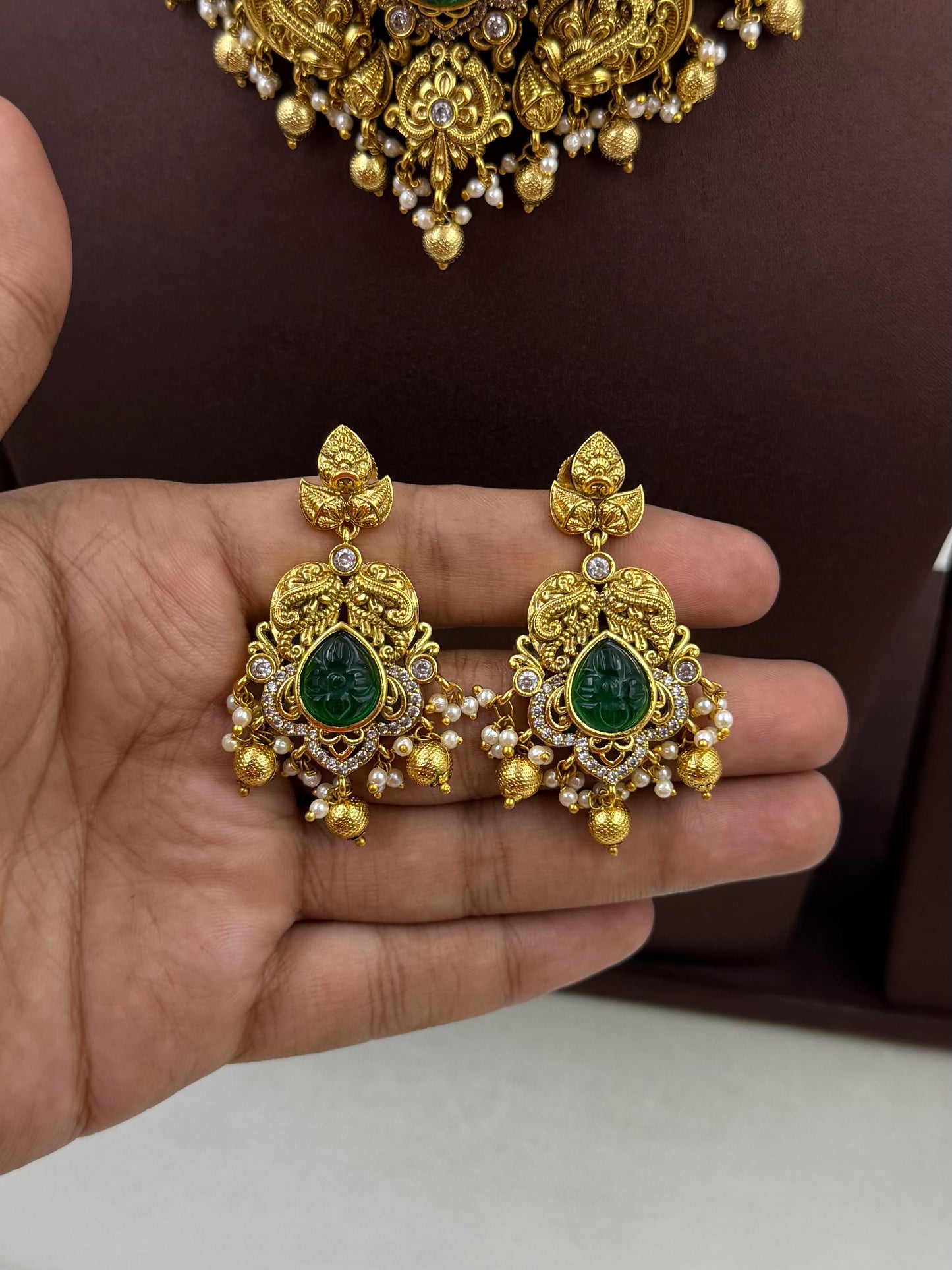 Deepali Traditional Temple Choker Set