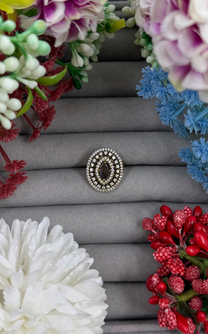 Yajna Victorian American Diamond Ring (Adjustable)