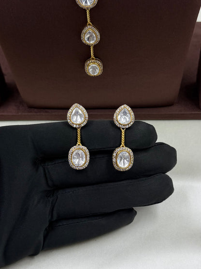 Meghana Victorian Delicate Drop Necklace