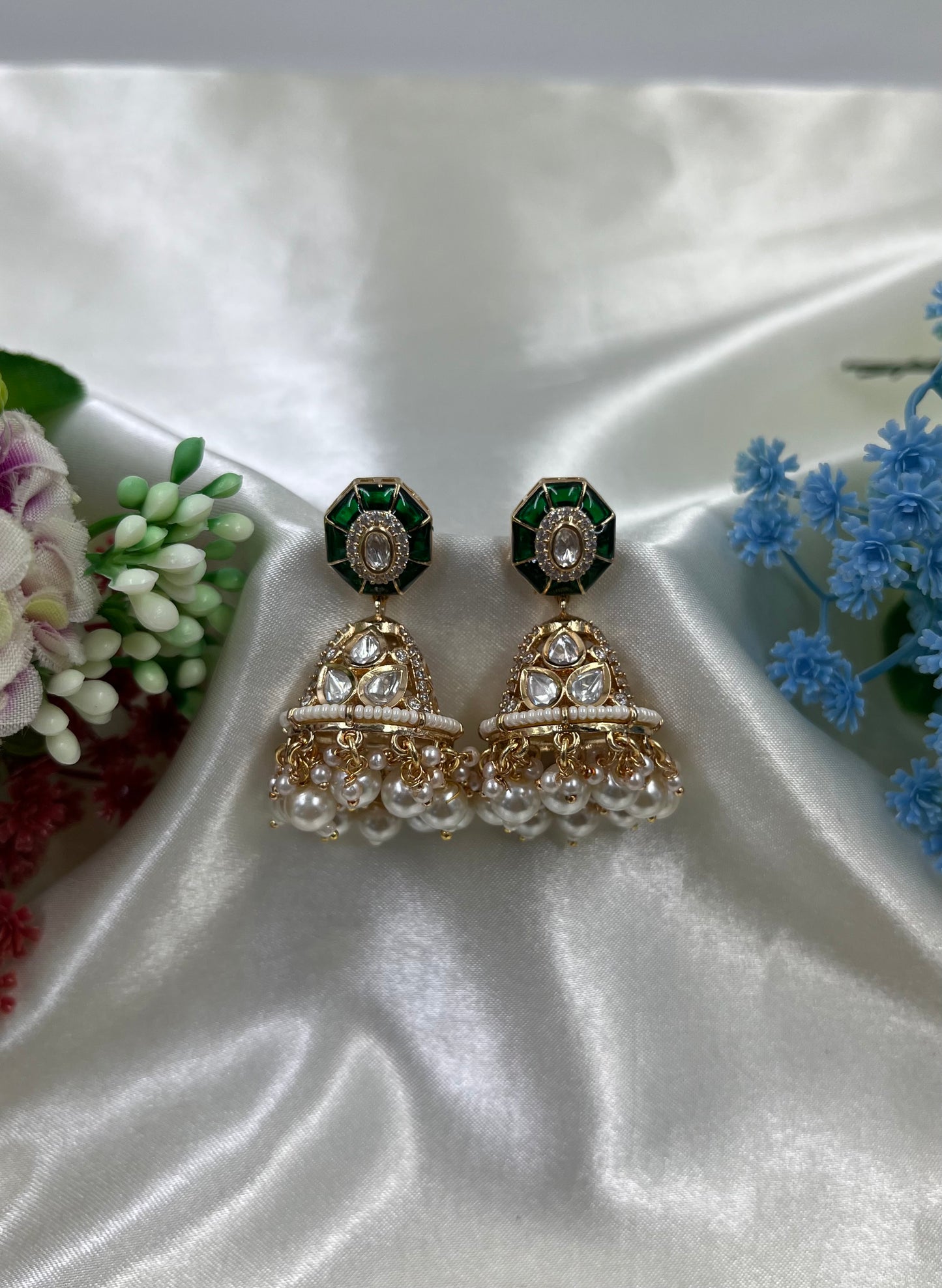 Purva Moissanite Jumka