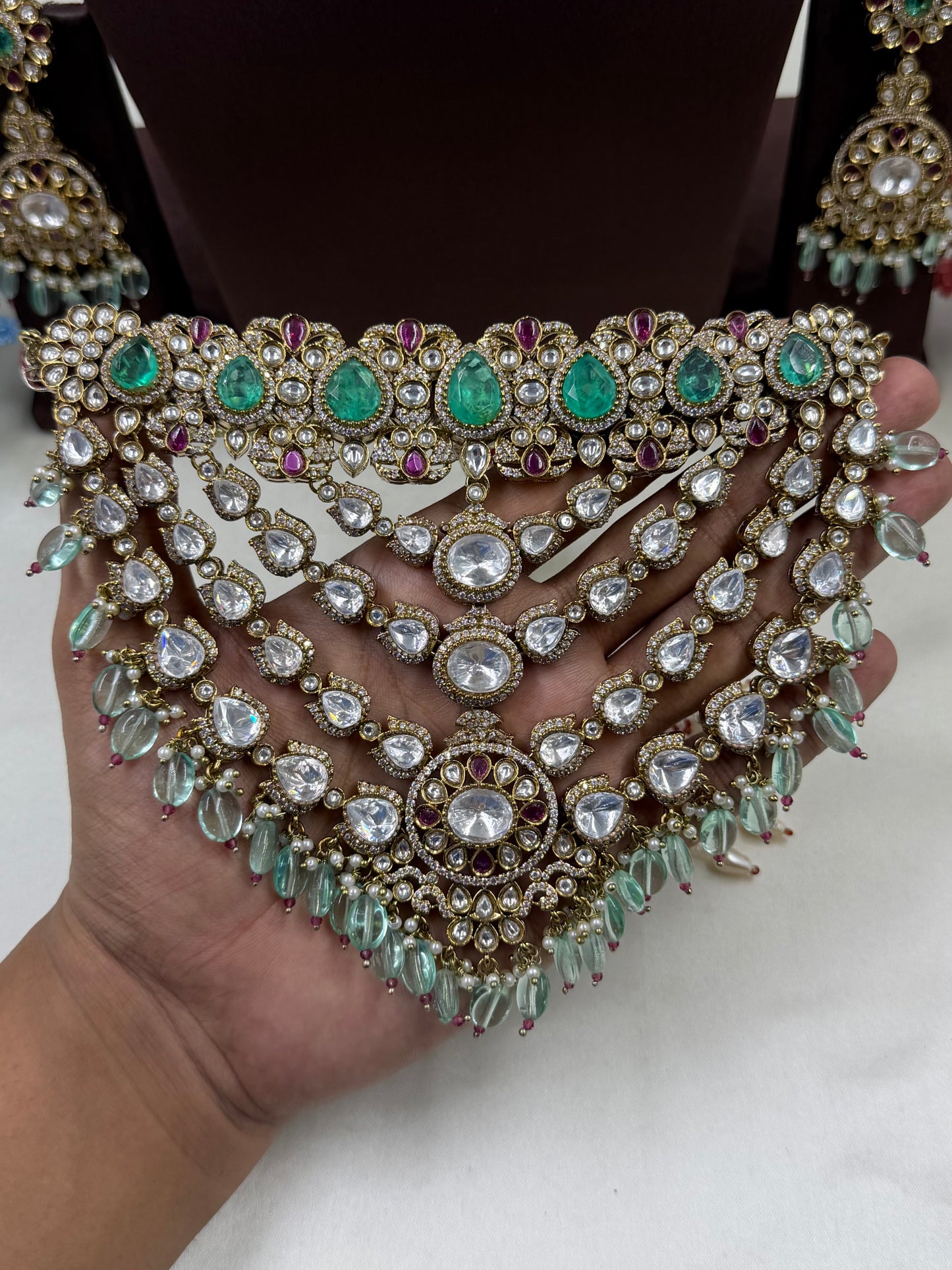 Mukta Jaipuri Kundan Choker Necklace Set