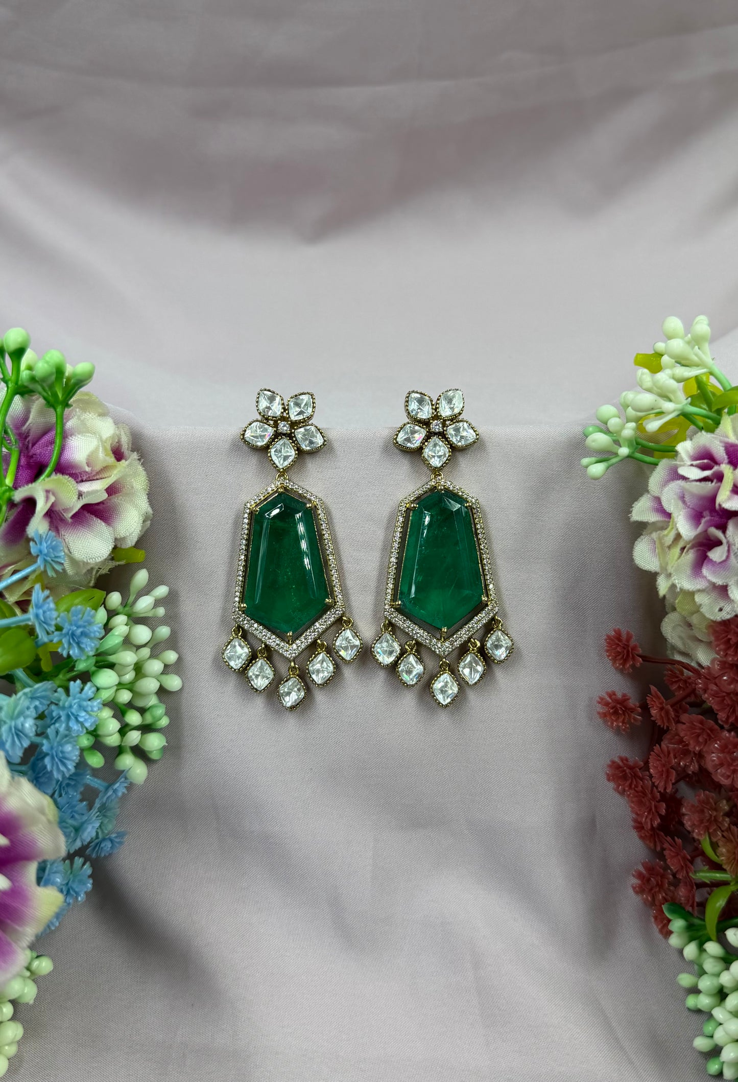 Zoe Victorian Moissanite Earring
