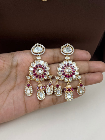 Shivangi Moissanite Choker Necklace Set
