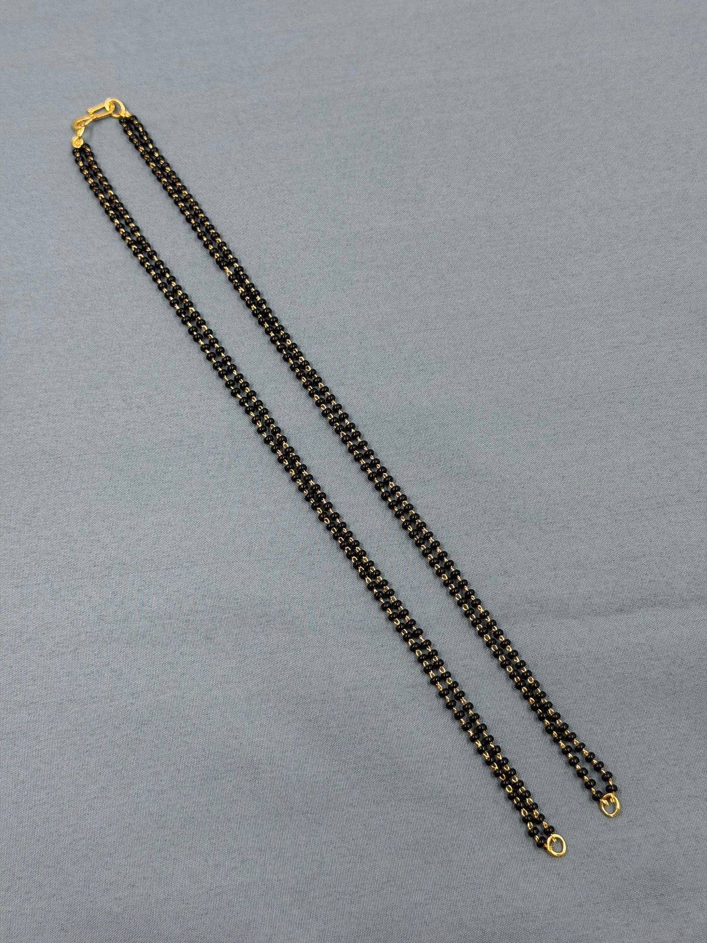 36 Inches Black Beads Chain