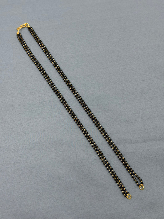 36 Inches Black Beads Chain
