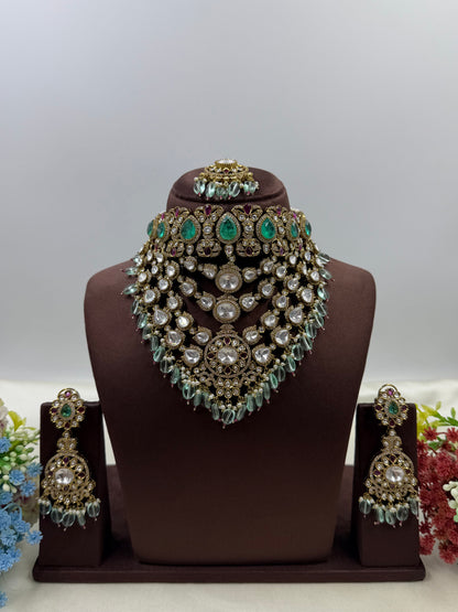 Mukta Jaipuri Kundan Choker Necklace Set