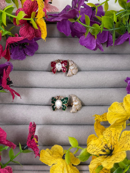 Ritu Moissanite Ring (Adjustable)