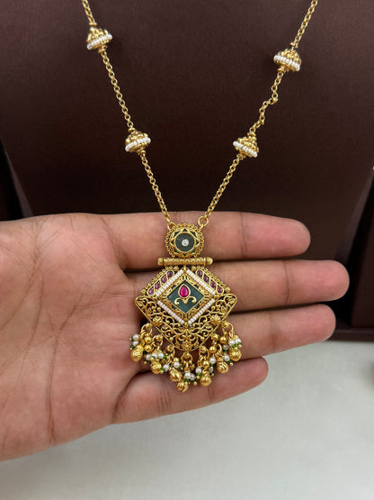 Maya Heritage Delicate Semi Long Necklace Set