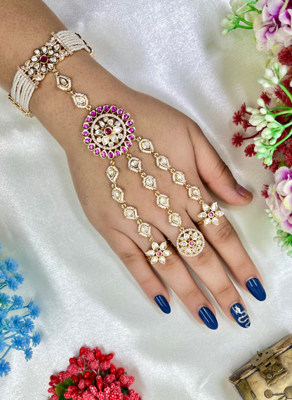 Sara Moissanite Premium Hath Panja (One pis)