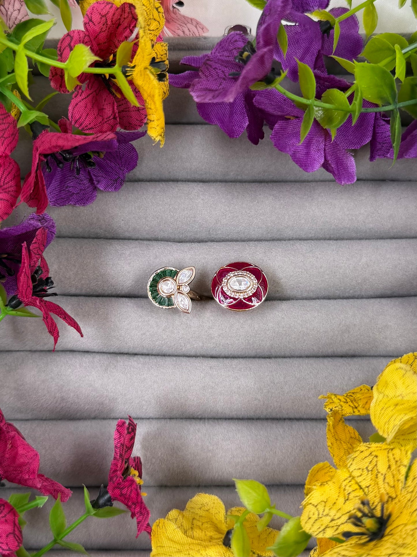 Neela Moissanite Ring (Adjustable)