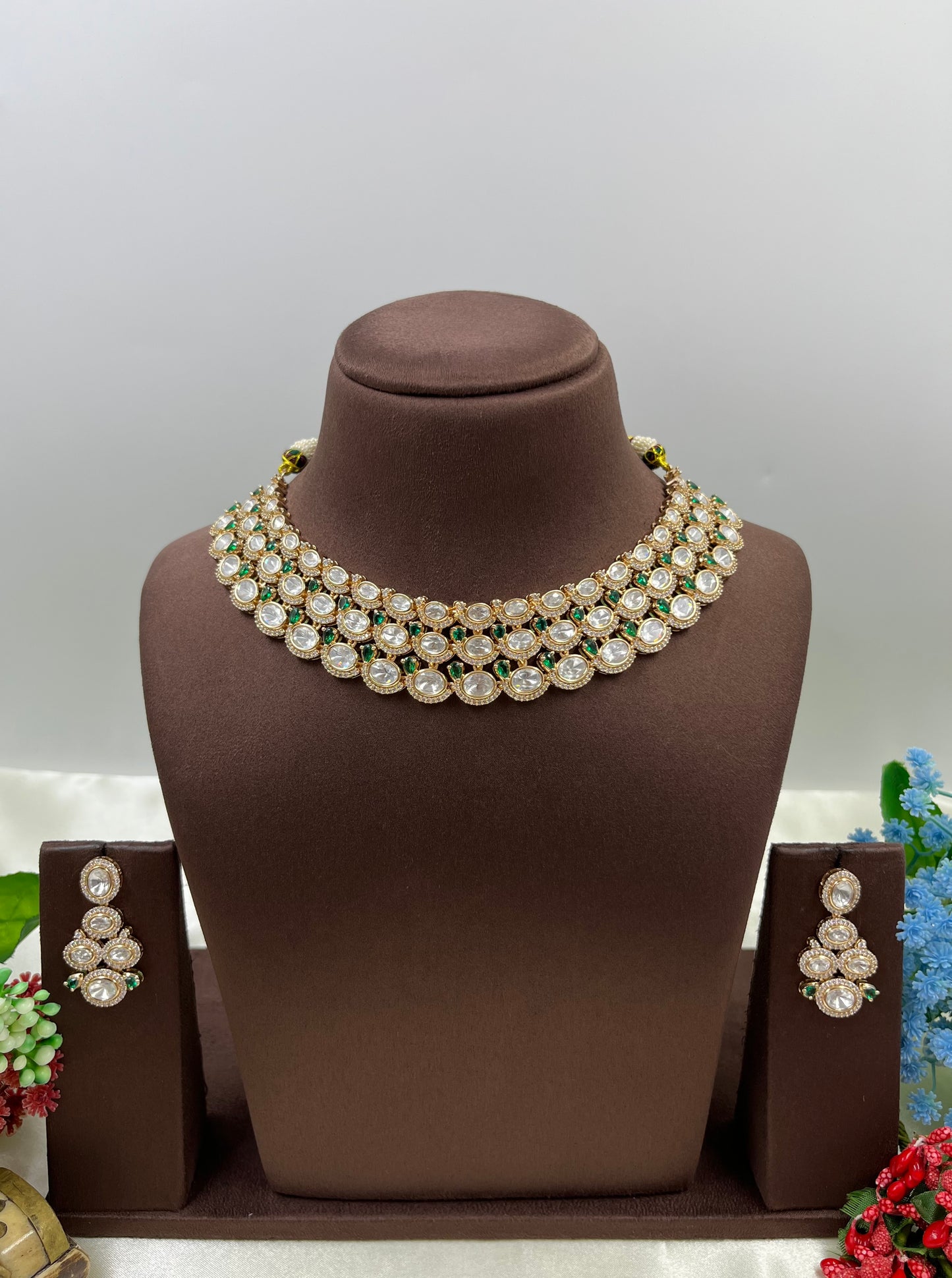 Usha Moissanite Kundan Necklace