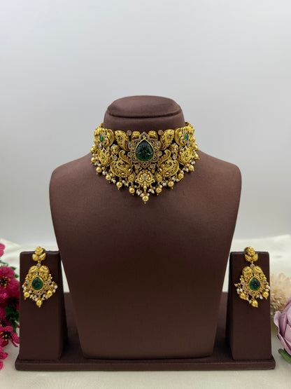 Deepali Traditional Temple Choker Set