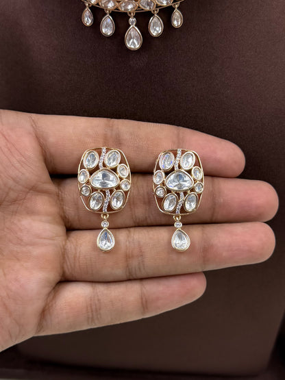 Ridhima Moissanite Choker Necklace Set