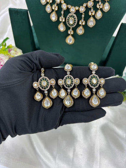 Velina Moissanite Kundan Necklace