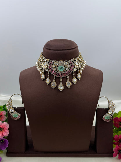 Khyati Victorian Choker Necklace Set