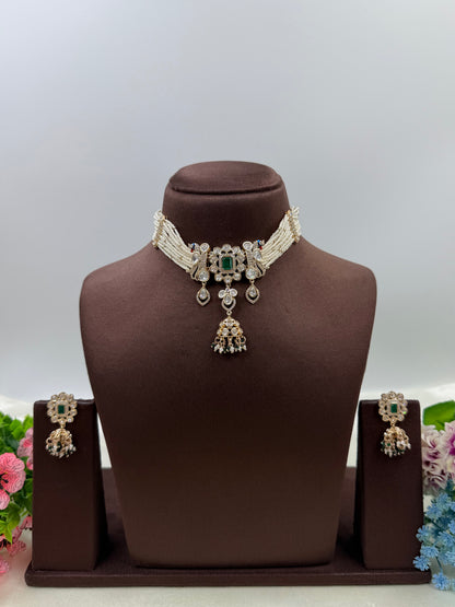 Isha Moissanite Choker Set
