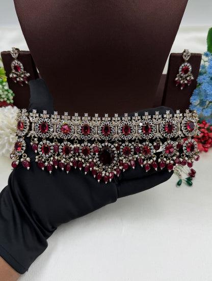 Samiksha Victorian Choker Necklace Set