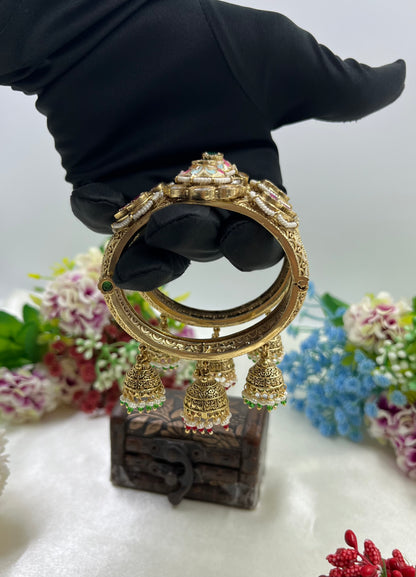 Addhi shree Heritage Jhumka Bangles (Openable)