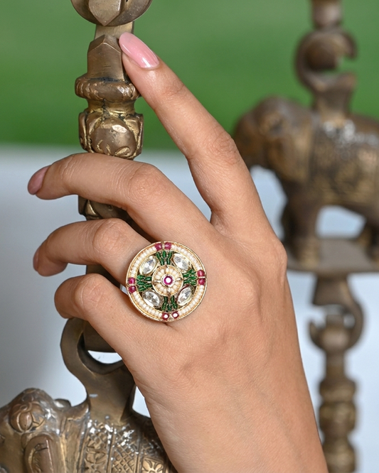 Jigna Moissanite Ring (Adjustable)