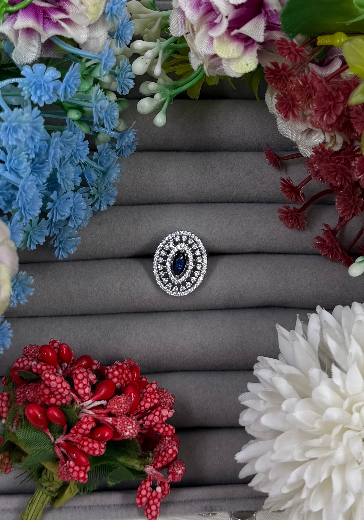 Eloise American Diamond Ring (Adjustable)