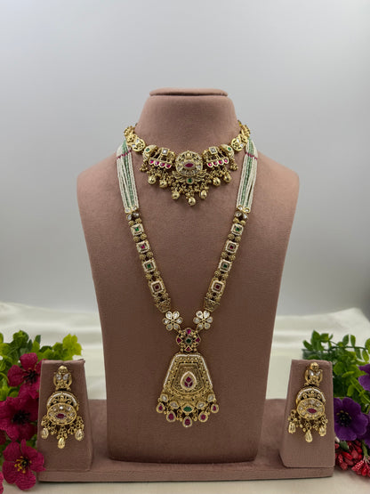 Palak Heritage Combo Necklace Set