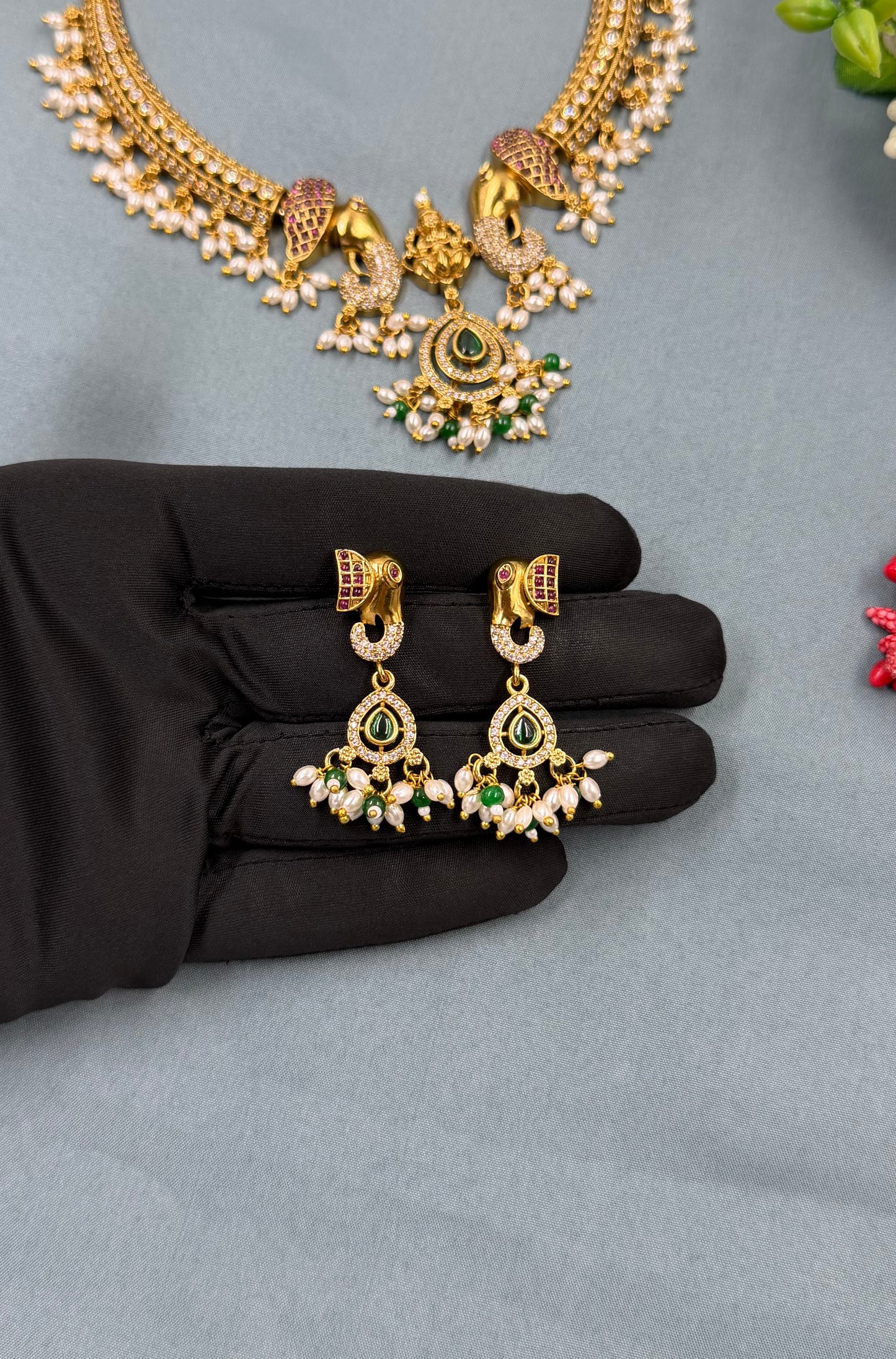 Smita Traditional Temple Hasli Necklace