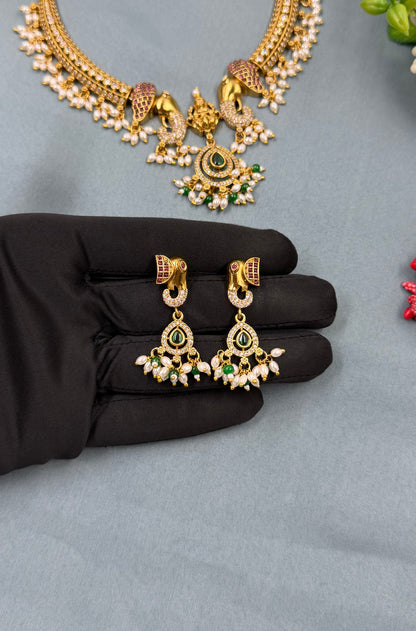 Smita Traditional Temple Hasli Necklace